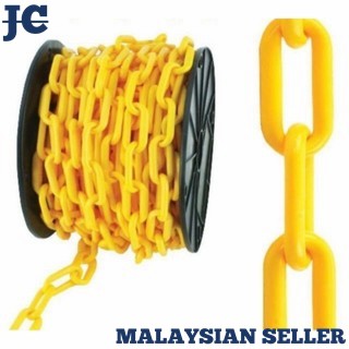 1M Safety Blocking PVC Plastic Link Chain / Rantai Plastik 1 Meter ...