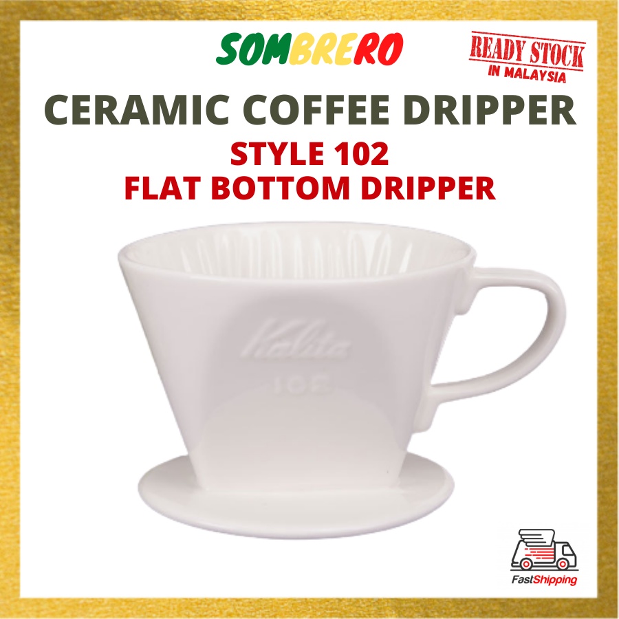 Coffee Ceramic Dripper Pour Over Coffee Style 102 Flat Bottom Coffee
