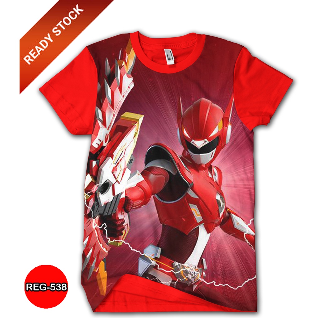 Mini Force Red T-shirt Children's and Adult Clothes Miniforce Cartoon ...