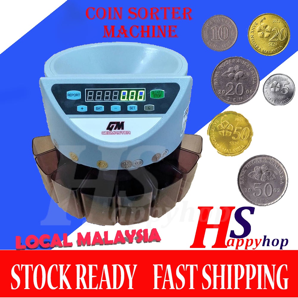 Money Coin Counting Machine Coin Sorting Machine Shopee Malaysia