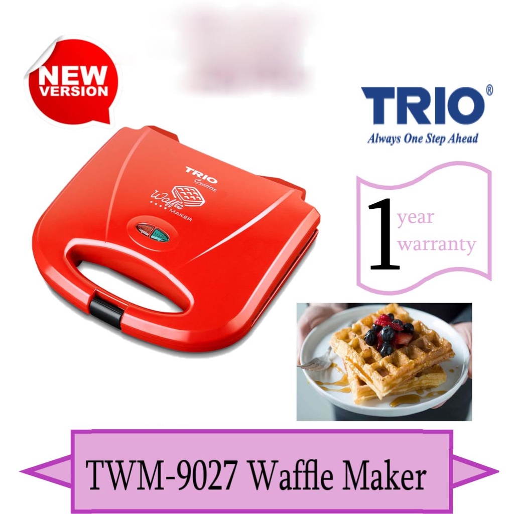 [BUBBLE WRAP] TRIO WAFFLE MAKER TWM9017 TWM9027 2 PCS NON STICK COATING PLATE Shopee Malaysia