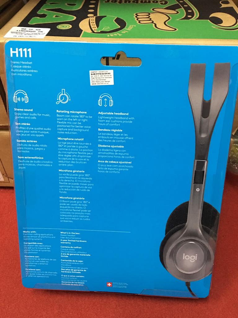 Logitech H110 / H111 Stereo Computer Headset | Shopee Malaysia