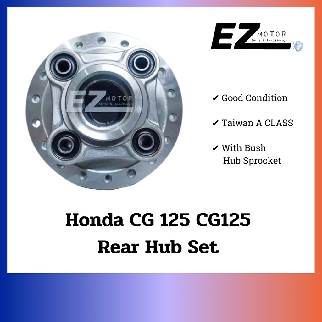 Honda CG 125 CG125 Rear Hub Set With Bush Hub Sprocket | Shopee Malaysia