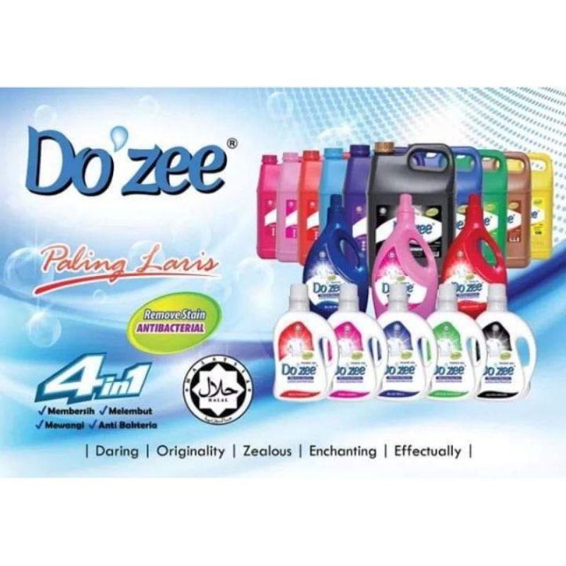 (HALAL PRODUCT) Dozee Liquid Laundry Detergent 10kg Sabun Pencuci 4 In ...