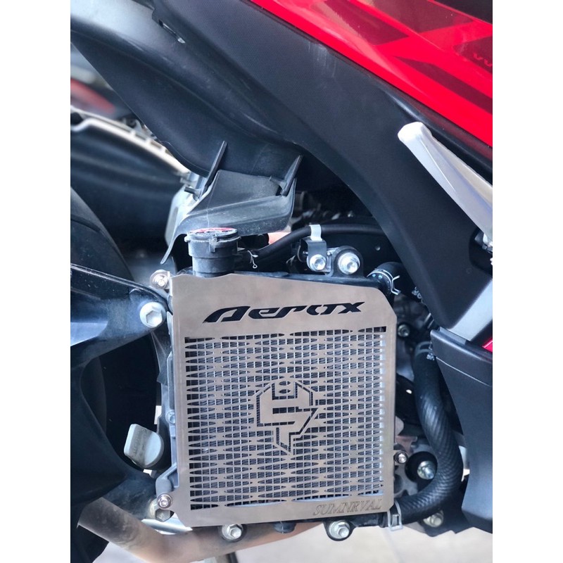 RADIATOR COVER STAINLESS STEEL YAMAHA NVX 155 V1 V2 V3 AEROX NVX155 🇹🇭 ...
