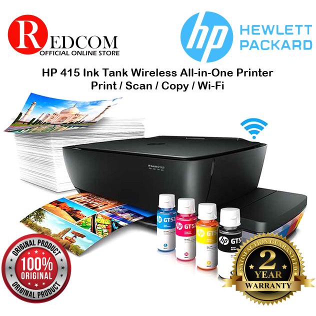 HP 415 Ink Tank Wireless All-in-One Printer (Print, Scan, Copy