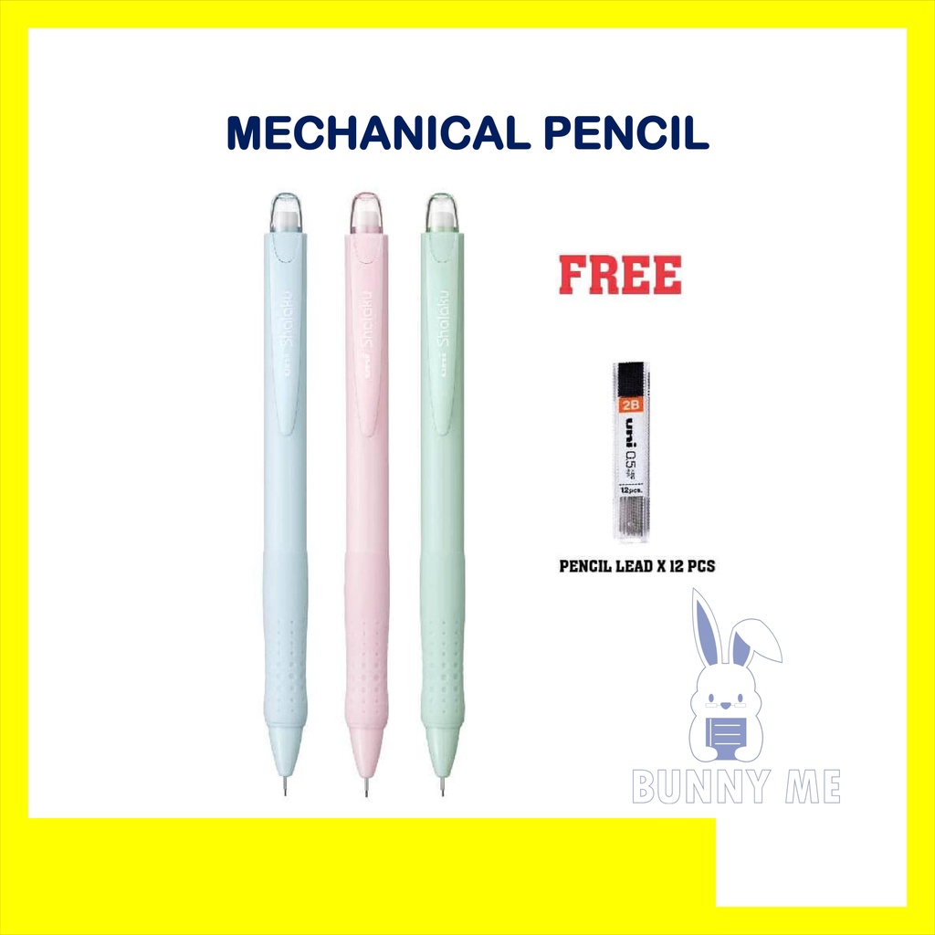 READY STOCK IN MALAYSIA 🎉 UNI Shalaku Macaron Series Mechanical Pencil 0.5mm M5 100 Value Pack Set I.161015019 - Foto 6
