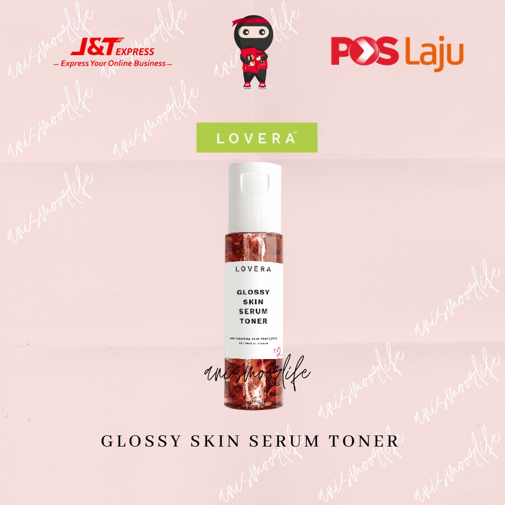 Lovera Glossy Skin Serum Toner AHA BHA PHA Rose Petals 💯 Original HQ ...
