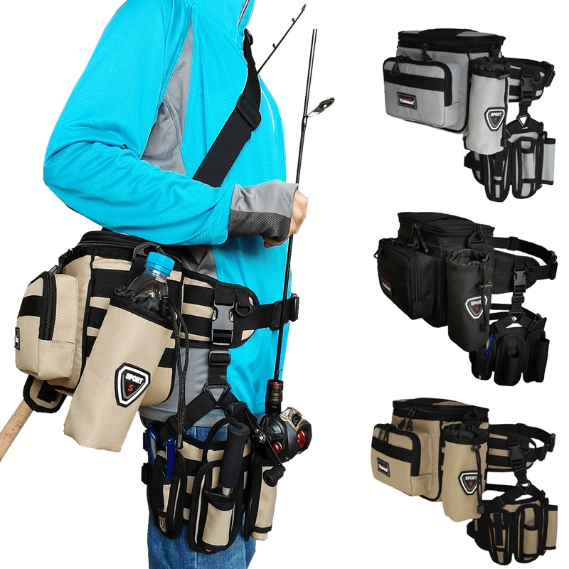 Waterproof Fishing Bag with Rod Holder