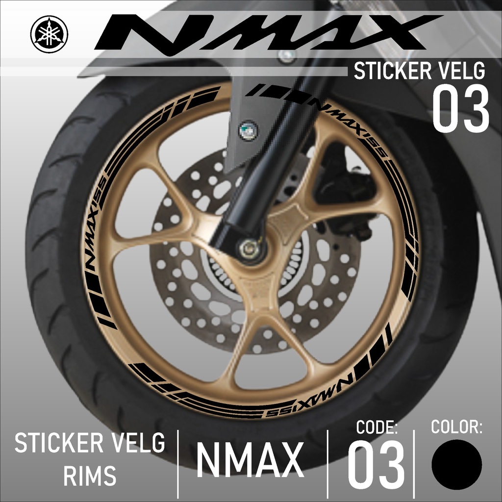 Cutting Sticker Nmax Rims - Motorcycle Accessories Sticker Lis Wheel