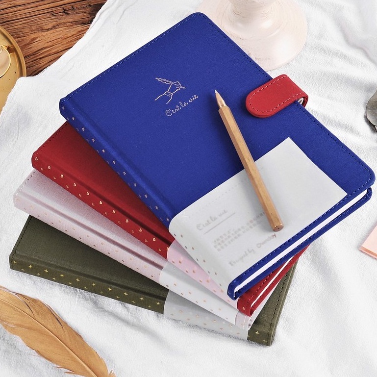 [Ready Stock]A5 Poem fabric hardcover journal planner diary design ...