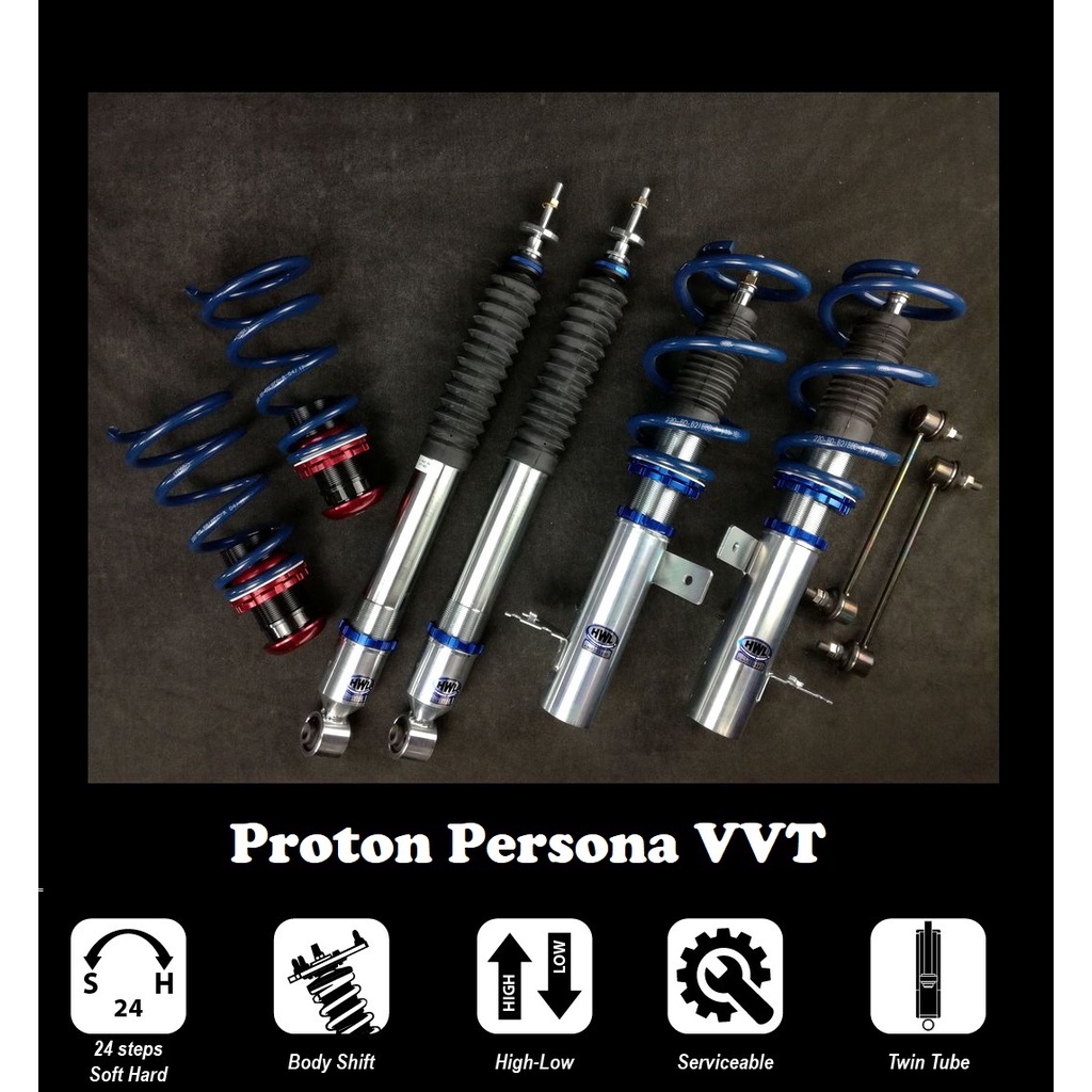 Proton Persona VVT 16+ HWL MT1bs series fully adjustable absorber coilover Shopee Malaysia
