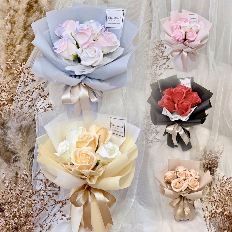 🔥【READY STOCK MALAYSIA】🔥🌹5-6 Stalks flower Bouquet Rose bunga sabun /5 ...