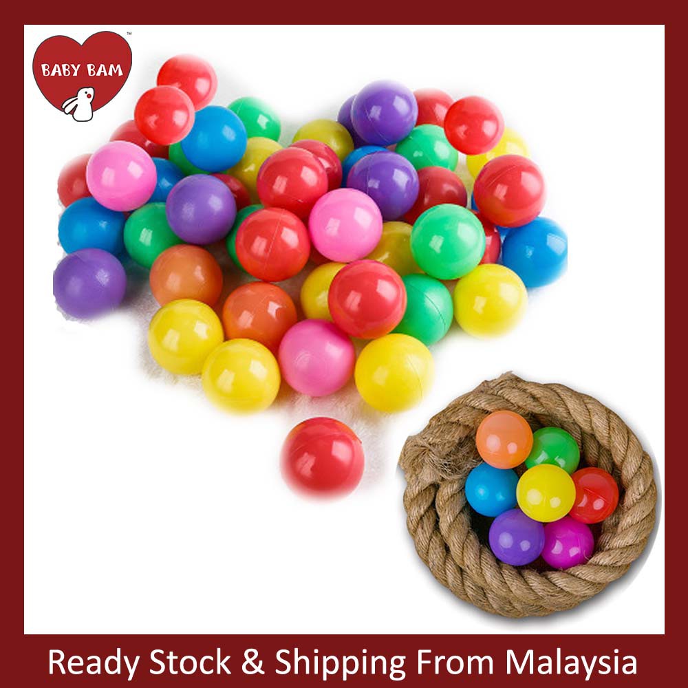 BABY BAM Ocean Eco-Friendly Soft Play Balls (40/100 Pcs) - (OC ...