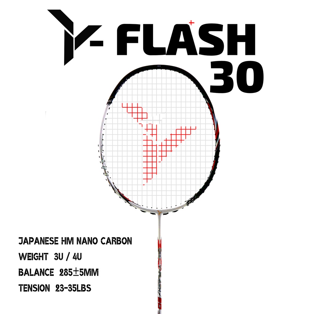 YOUNG Y-Flash 30 Intermediate Level Even Balance Badminton Racket ...