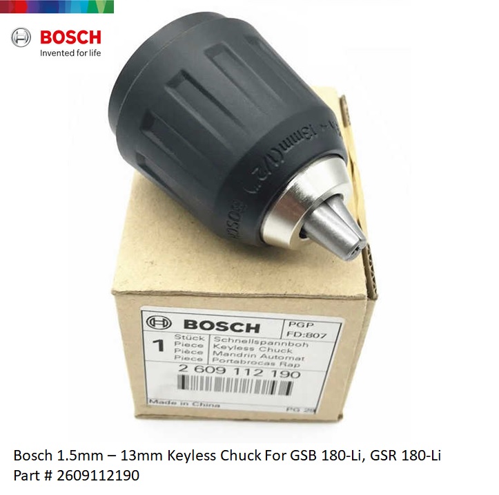 Bosch 13mm Keyless Chuck for GSR 180Li & GSB 180Li ( 2609112190