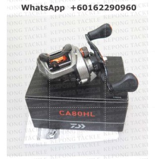 19 DAIWA Fishing reel CA80 Left & Right Baitcasting Reel CA80HSL