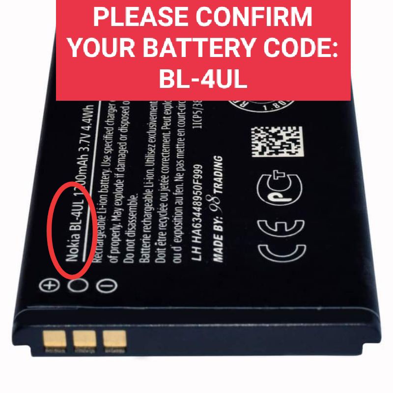 BATTERY 3310 NEW(2017) BATTERY BL-4UL 230.ASHA 220 LUMIA 225 RM-1172 RM ...