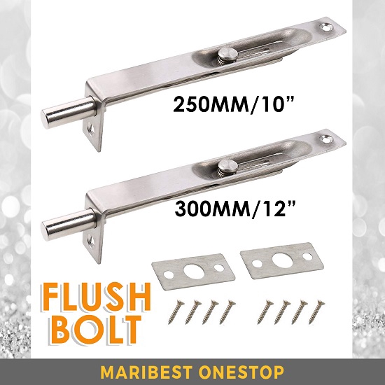 10 Inch/12 Inch Flush Bolt Door Latch Sliding Bolt Lock Lever Action