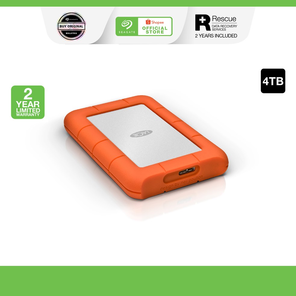 LaCie Rugged Mini USB Mobile Drive Portable Hard Drive