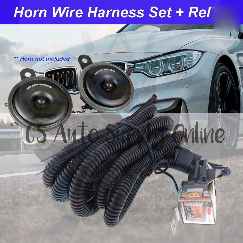 RELAY 12V Horn Wiring Harness Relay Kit Wire Hon Relay Wayar aksesori