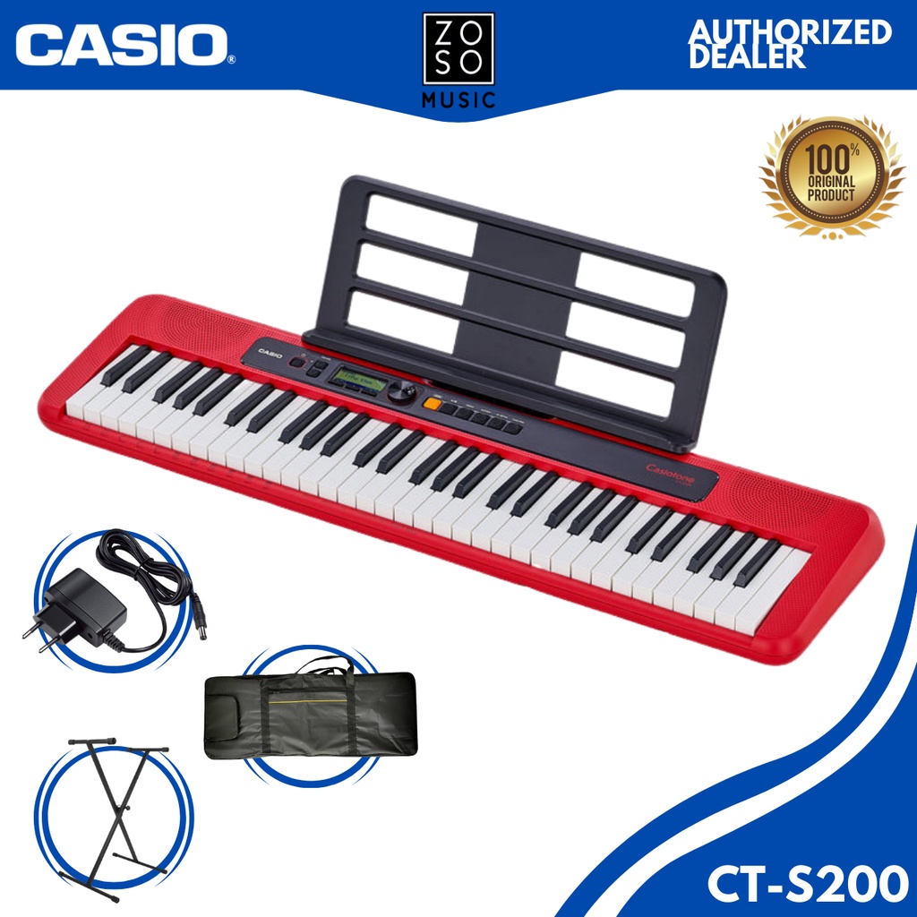 Casio ct s200 portable keyboard online red