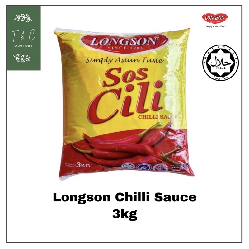 📍Ready Stock📍LONGSON CHILI SAUCE 3KG / SOS CILI 3KG | Shopee Malaysia