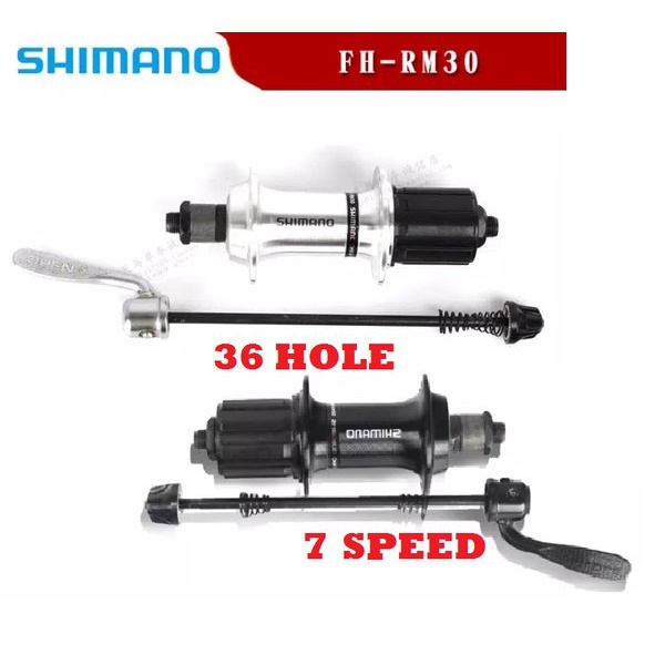 FREEHUB SHIMANO RM30 7 speed 36 H HOLE RM 30 Quick Release Alloy Rear ...