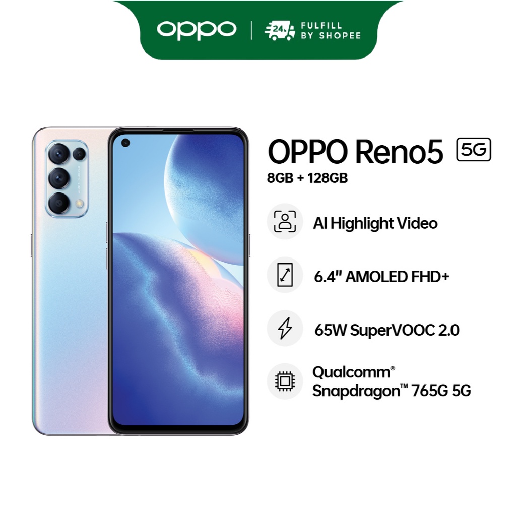 OPPO Reno5 5G | 8GB RAM+128GB ROM | Picture Life Together | 65W