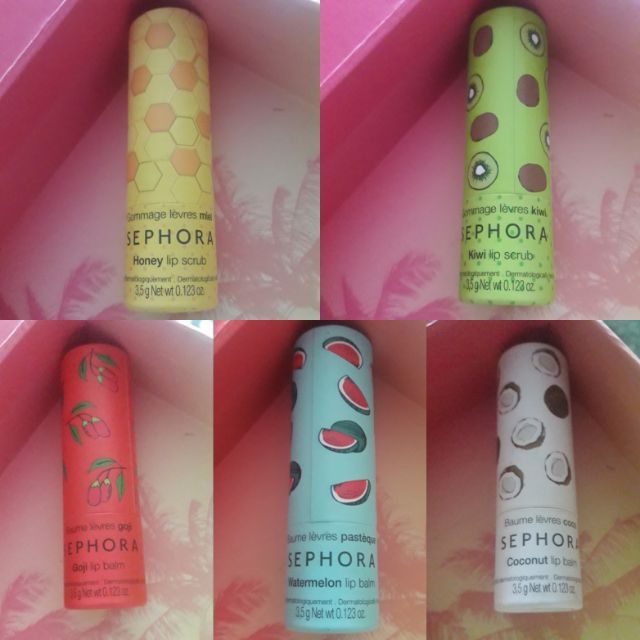 Ready Stock Exp2026 SEPHORA Lip Balm Watermelon Lychee Coconut Cherry