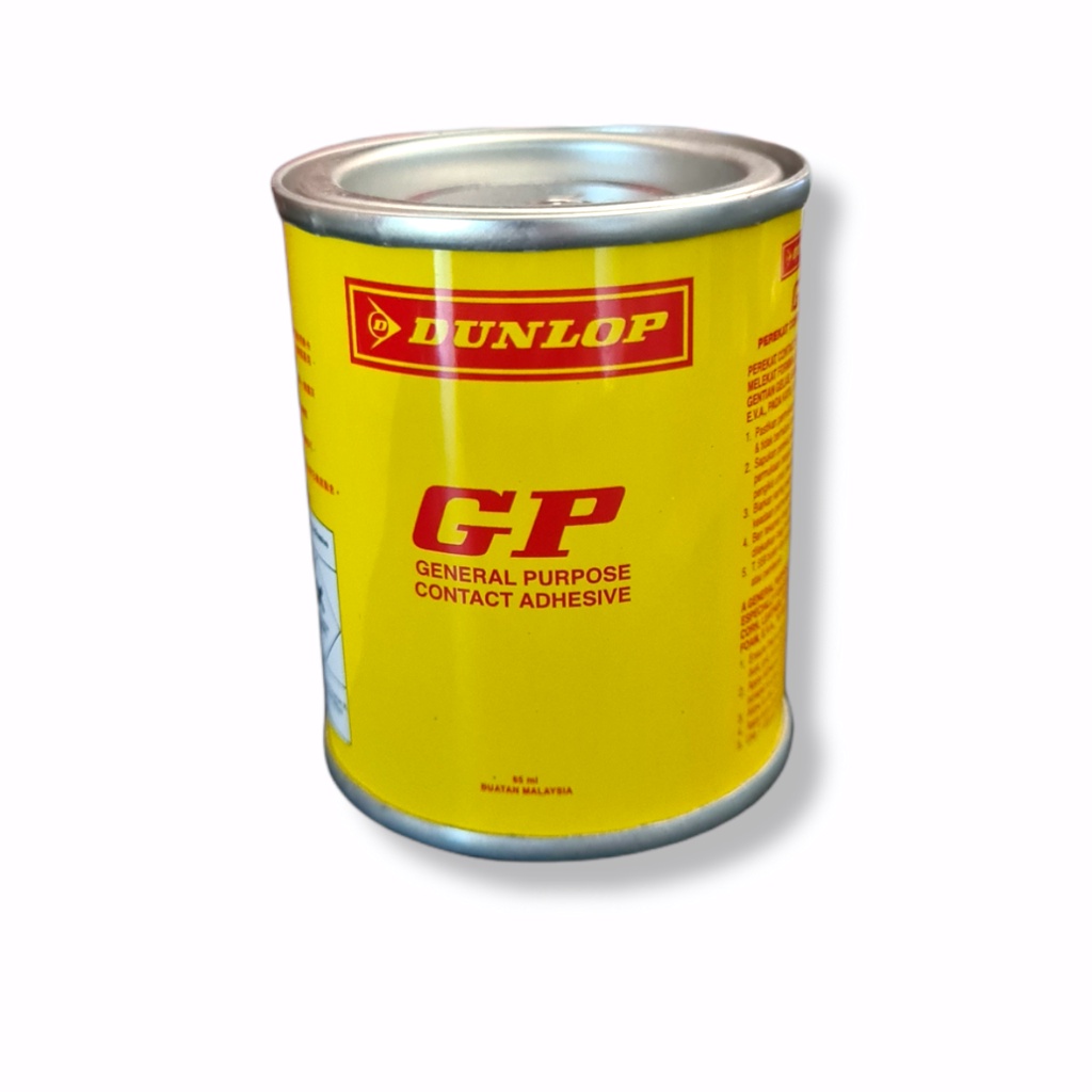 original Gp dunlop glue 65ml contact adhesive yellow tin