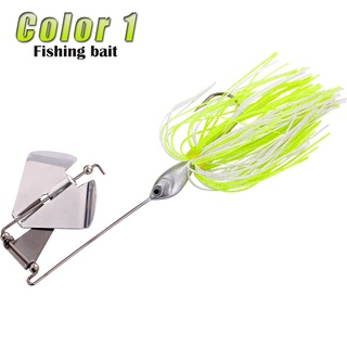 Spinnerbait Fishing Lures Bass Fishing Buzzbait Multicolor Bass Trout  Salmon Metal Spinner Baits Swim Jigs
