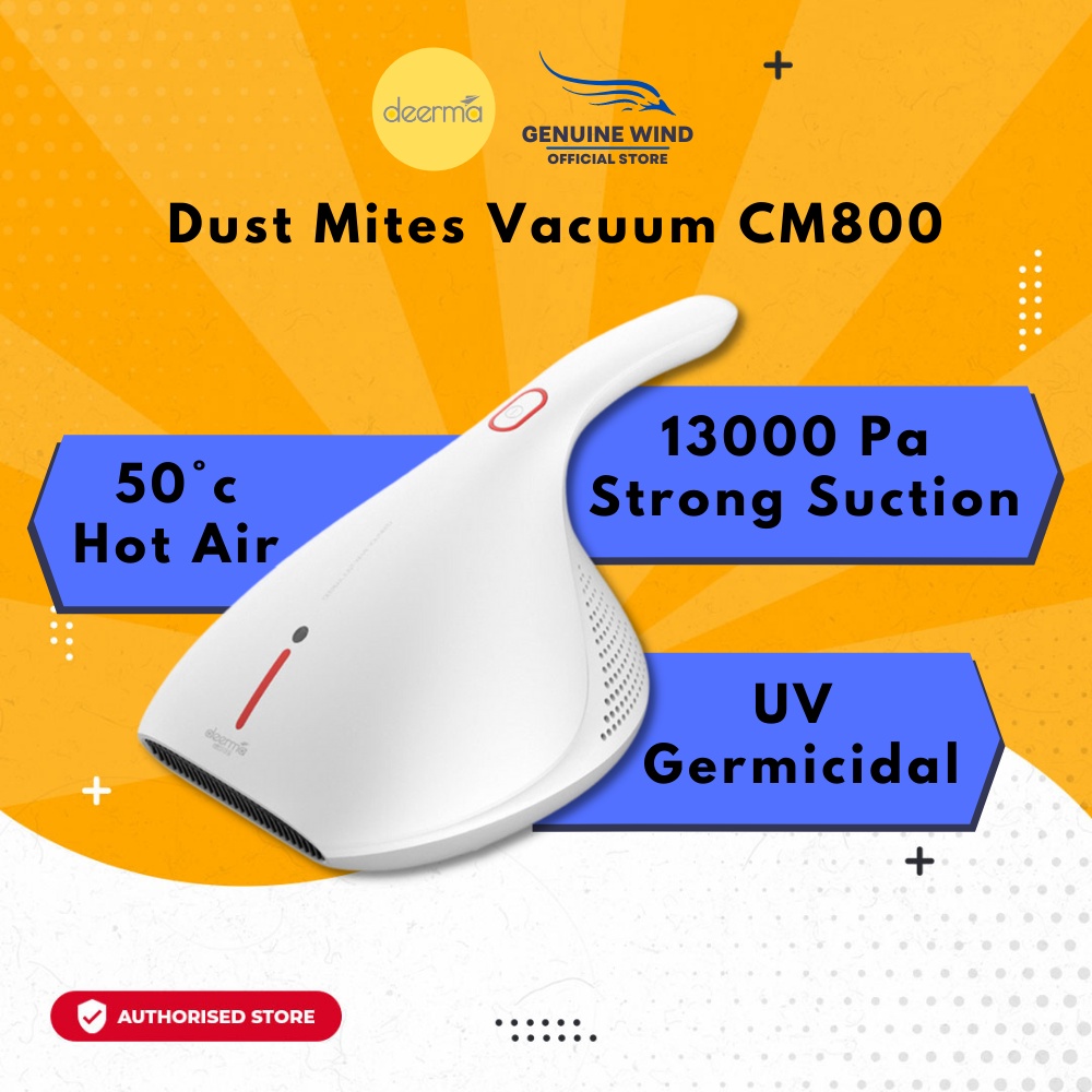 Deerma Dust Mites Vacuum CM800 / Handheld Remover HEPA UV Light Mites