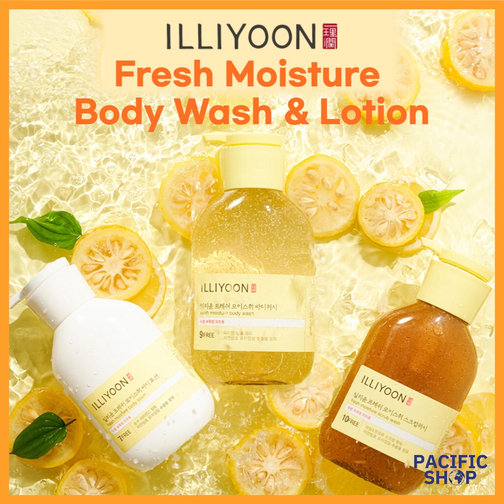 [ILLIYOON] Fresh Moisture Body Wash 500ml, Body Lotion 350ml, Body