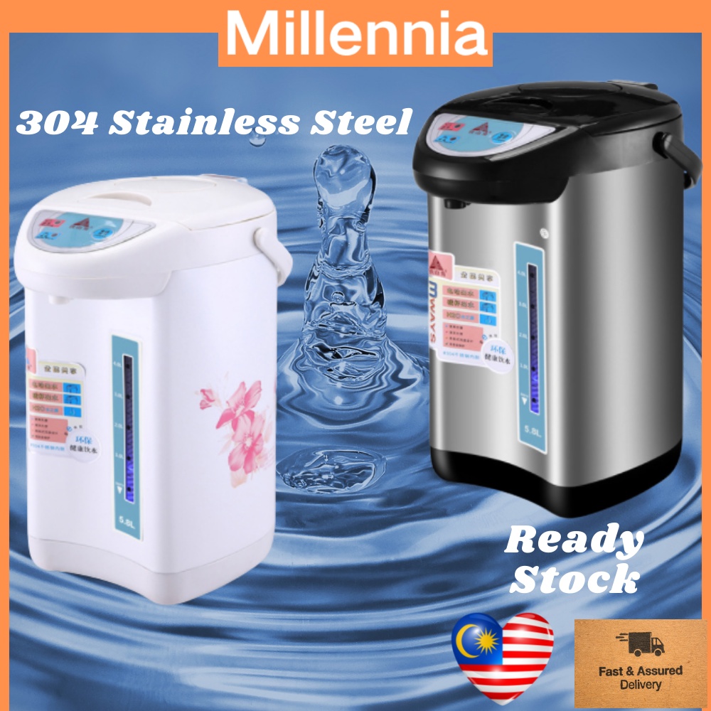 5.8L Big Capacity Stainless Steel Double Wall Cool Touch BPAFREE Tea