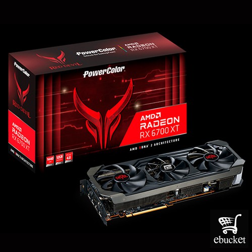 PowerColor Red Devil AMD Radeon RX 6700XT 12GB GDDR6 Graphic Card ...