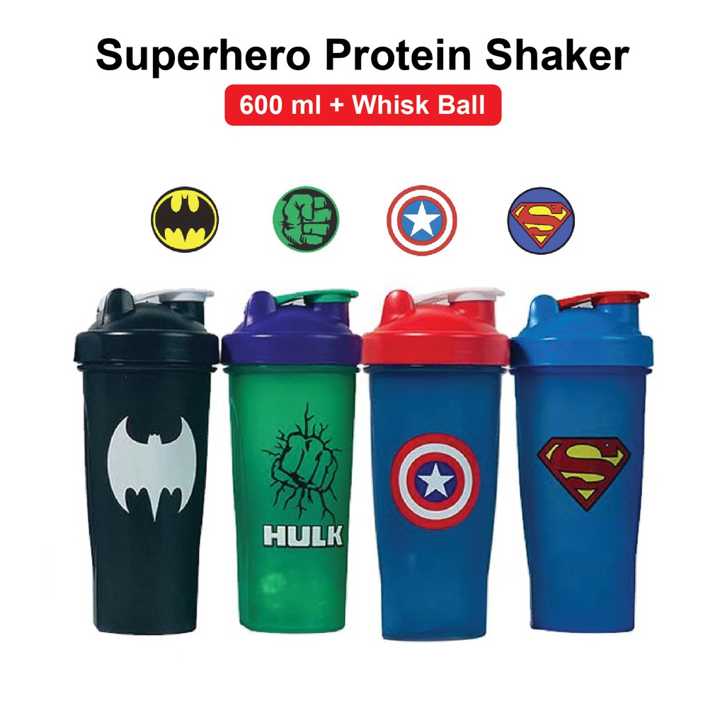 Hero Marvel Shaker (Superman Black) – Proteinlab Malaysia - Sport