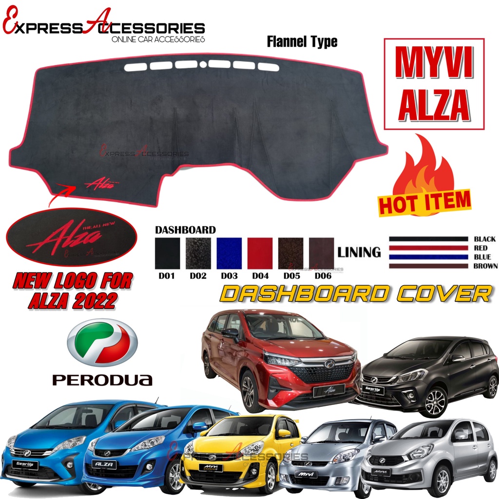 (2022) PERODUA Dashboard Cover Anti Slip Thick Dashboard Mat High ...