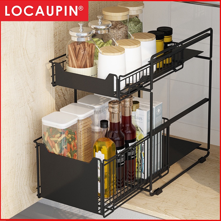 Locaupin Kitchen Storage Cabinet Box Storage Organizers Storage