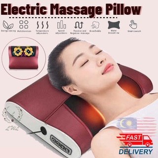 Portable electric infrared neck body hot sale massage pillow