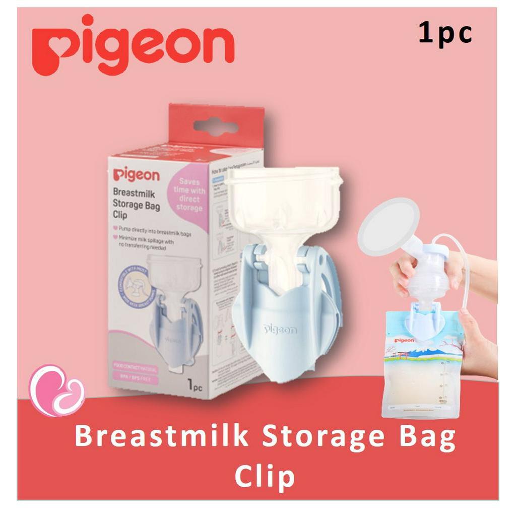 Pigeon Breastmilk Storage Bag Clip Pump directly into Storage Bags Save Time Shopee Malaysia
