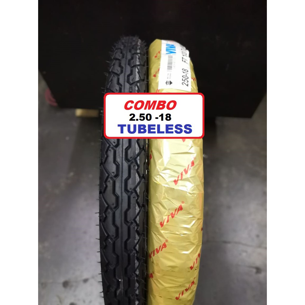 TYRE 250 18 TUBELESS SOTONG 2.50 TIRE RXZ SPORT RIM AR AR125 GTO