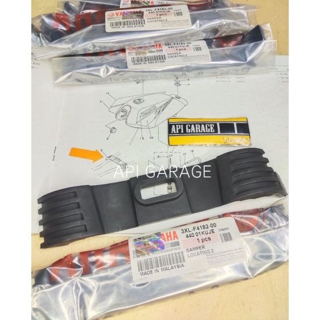 GETAH PELAPIK TANK KE BODY RXZ ORIGINAL HLY | Shopee Malaysia