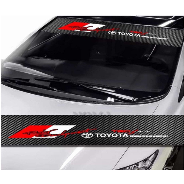 TOYOTA TRD RACING WINDSCREEN STICKER | Shopee Malaysia