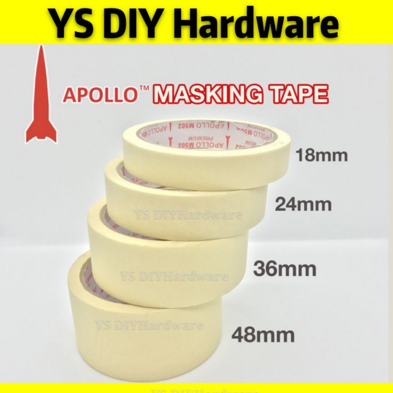 Apollo M500 Premium High Temperature Masking Tape 24MM / 36MM