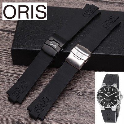 24MM Replacement Black Rubber Wrist Band Strap For ORIS Diver TT1 Watch Shopee Malaysia