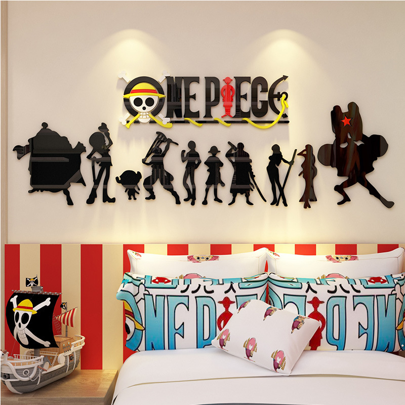 DIY 3D One Piece Sticker Modern Acrylic Wall Decor Room Decoration