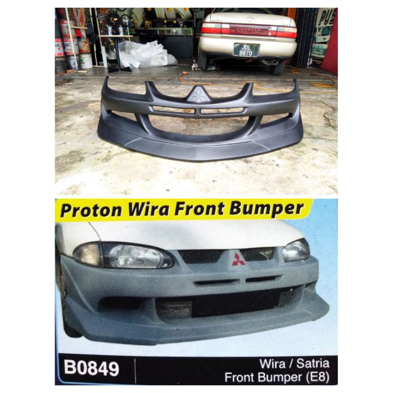 FRP FRONT BUMPER WIRA EVO8 PROTON WIRA SEDAN WIRA SALOON WIRA SE WIRA