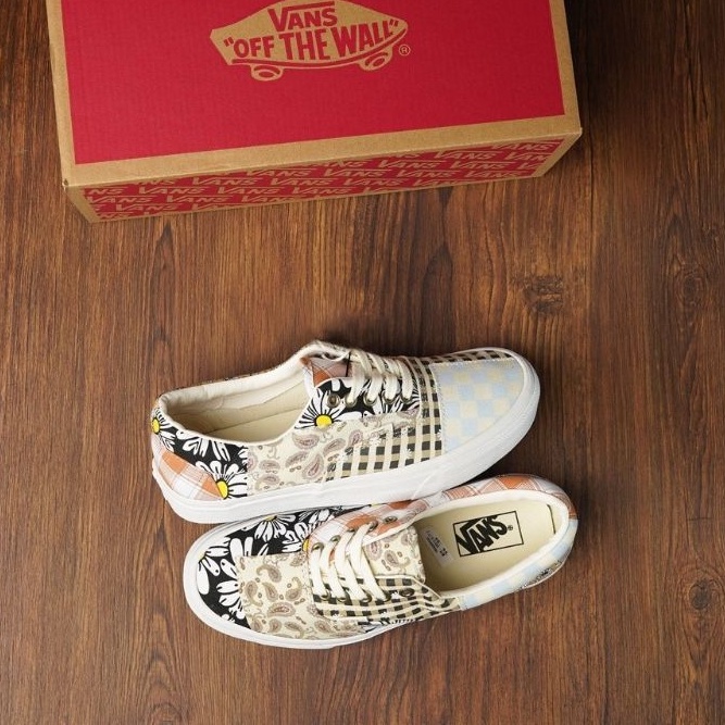 Authentic Vans Era Meadow Tiger Patchwork Easter Size 36-40 | Shopee ...