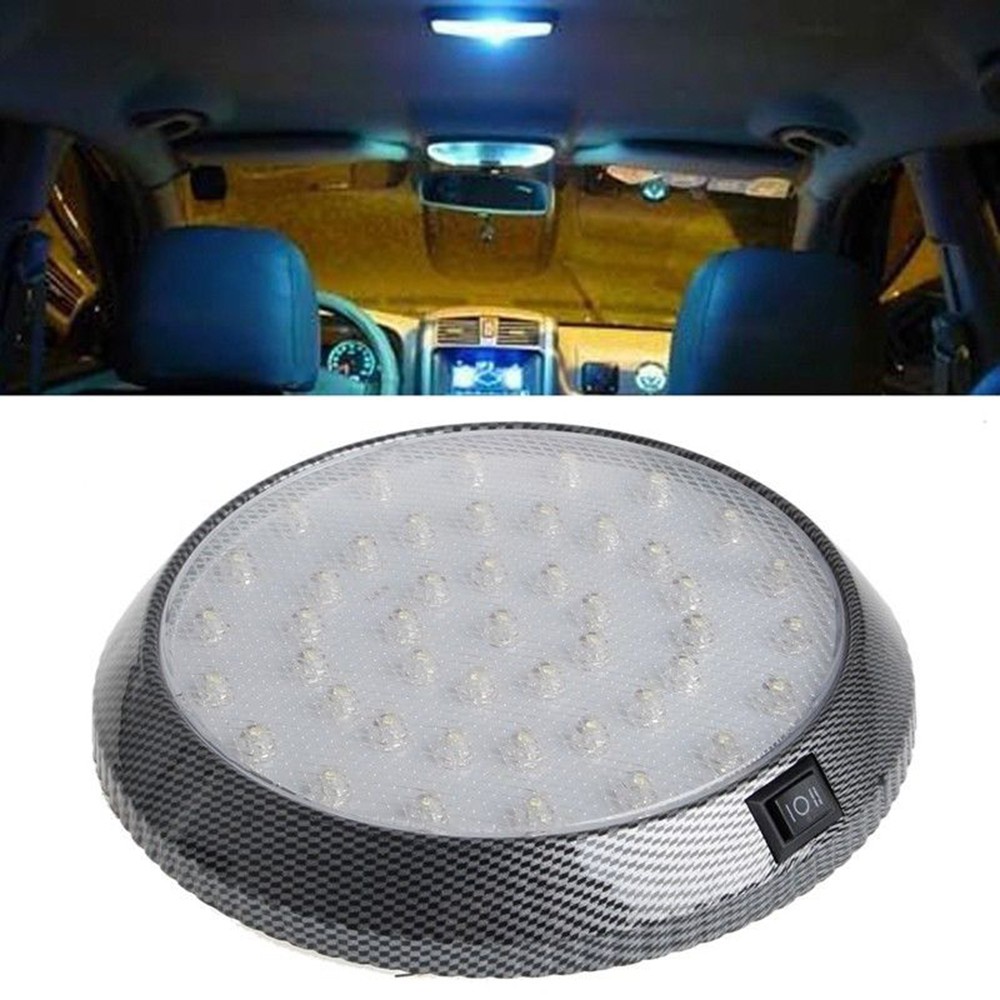 1Pc White 12V 46-LED Car Vehicle Interior Indoor Roof Ceiling Dome ...